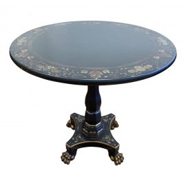 John Widdicomb Mario Buatta Collection Decorated Round Table
