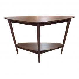 West Elm Retro Tripod Demilune Console