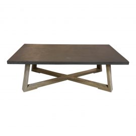 Brownstone Saratoga Rectangular Smoke & Driftwood Gray Coffee Table. Original Price: $1,840