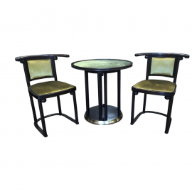 Mid-20th Century Wittman Josef Hoffmann Fledermaus Table Set