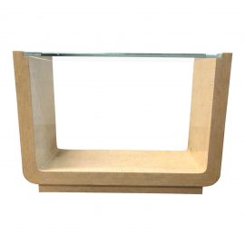 Custom Faux Bone Tile Console Table