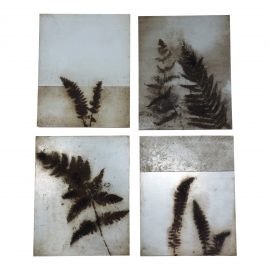 Donna Mintz Red Clay Pigments on Panels - Set of Four. Original Price: $4,400