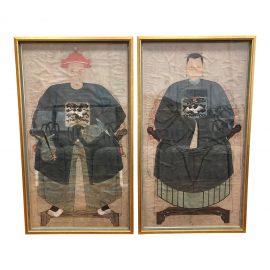 Pair of Chinese Ancestors Paintings. Original Price: $8,118