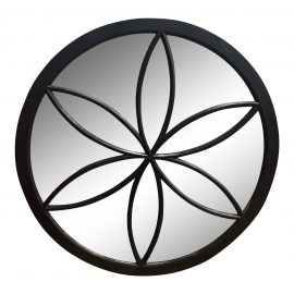 Late 19th Century Round Iron Wall Mirror. Original Price: $4,256