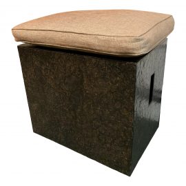 Ironies Santorini Iron Bench + Box Cushion. Original Price: $3,800