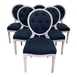 Four Hands Stella Dining Chairs, Set of Six. Original Price: $4,800