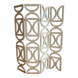 Bella Loco Europe French Modern Four Panel Wall Divider. Original Price: $4,000