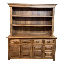 Large Rustic 2pc Sideboard + Hutch. Original Price: $3,500