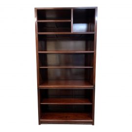 Vintage Rosewood Two-Piece Bookshelf
