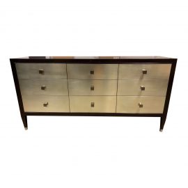 Bernhardt Aurelia 9 Drawer Dresser - Silver Leaf. Original Price: $3,200