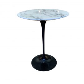 Knoll Eero Saarinen Arabescato Marble Side Table