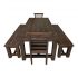 handcrafted-teak-table-two-benches-two-chairs-6936