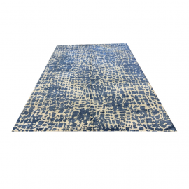 Labryinth Sky Blue + White Area Rug - 9′6″ × 13′2″. Original Price: $7,895