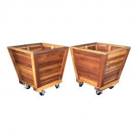 Massive Redwood Planters From Old Growth Redwood - a Pair. Original Price $1,500