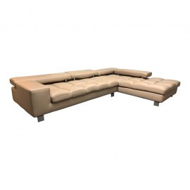 Roche Bobois Two Piece Leather Milano Sectional. Original Price: $12,000