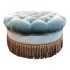 Custom Tufted Velvet Ottoman. Original Price: $1,200
