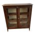 Early 20th-Century Glass Cabinet + Castors