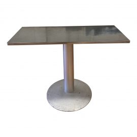 Mid-20th Century Laminate Console + Pedestal Base