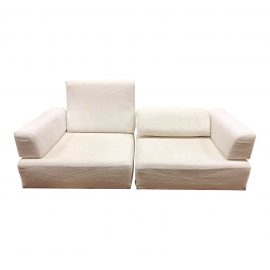 Longhi Two Piece Sofa + Slipcover. Original  Price: $8,000