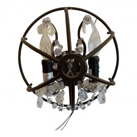 NEW Foucault Orb Crystal Sconce From Restoration Hardware. Original Price: $475