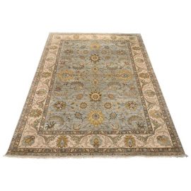 Indo Peshaw Handspun Wool Rug - 10′1″ × 14′5″
