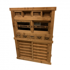 Antique Japanese Wood Cabinet