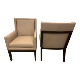 Wheeler Design Group Leather Chairs - a Pair. Original Price: $4,600