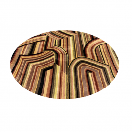 Momeni Round Multi-Color Area Rug - 7′9″ × 7′9″. Original Price: $2,900