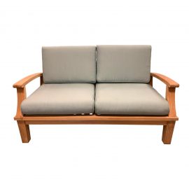 Ventana Ravello Teak Outdoor Loveseat. Original Price: $2,800