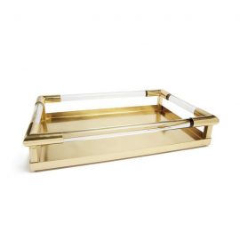 Go Home NEW Deco Gold Platter.  Original Price: $292