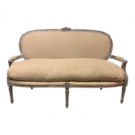 Antique French Upholstered Settee