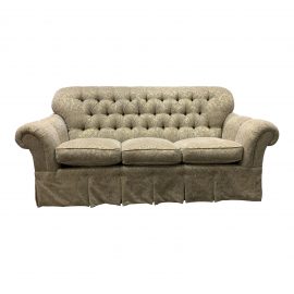 Custom High Back Tufted Rolled Arm Sofa