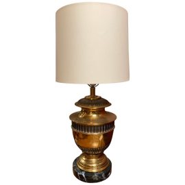 Vintage Brass Urn Table Lamp