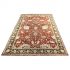 Traditional Persian Rust and Ivory and Brown Area Rug - 6′2″ × 9′4″