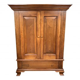 Room & Board Romweber Walnut Wardrobe + Media Hubert Armoire. Original Price: $3,000