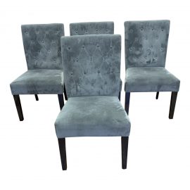 Velvet Lola Side Chairs Set of Four. Original Price: $1,000