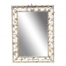 Carolina Mirror Company Painted Metal Wall Mirror