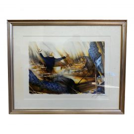 Custom Framed Signed Orchestra Watercolor Serigraph