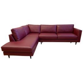 Furniture Envy Three Piece Holden Collection Leather Sectional. Original Price: $5,895