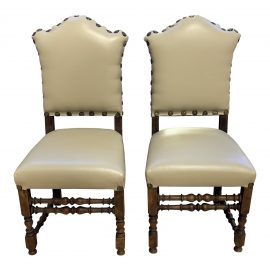 Mission Style Armless Chairs - a Pair