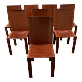 Mid-20th Century Matteo Grassi Dining Chairs - Set of Eight