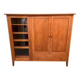 Traditional Solid Cherry Media Cabinet