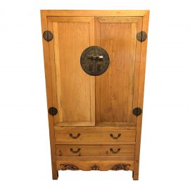 Asian Influenced Wedding Cabinet Solid Wood Armorie