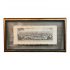 Antique Map of Paris in Floating Frame
