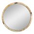 Mirror Image Home Horn Framed Round Mirror