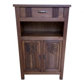 Mid-20th Century Oak Wood Cabinet