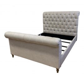 Queen Size Restoration Hardware Chesterfield Bed Frame. Original Price: $3,095