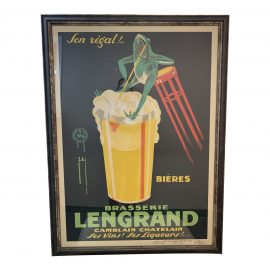 French Poster of Beer