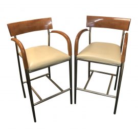 Bernhardt Vintage Barstools, a Pair
