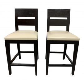 Christian Liagre for Holly Hunt "Archipel" Leather Bar Stools, a Pair. Original Price:  $4,200